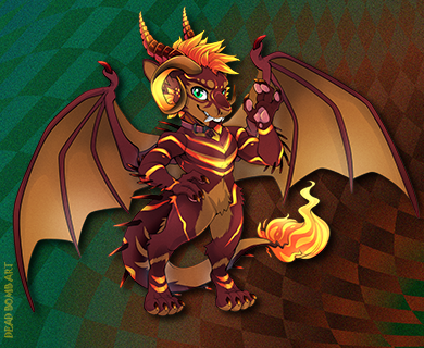 Lax Dragon Chibi by Deadbomb